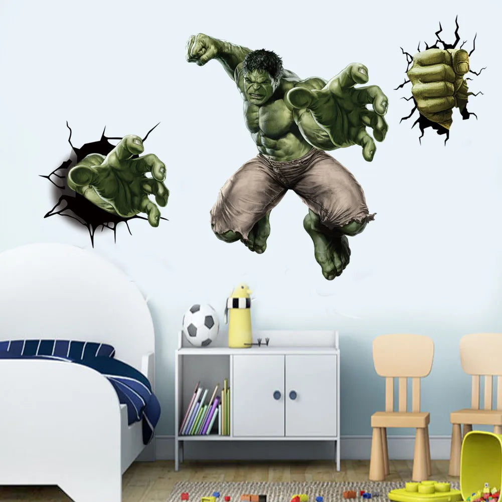 Heroic Wall Stickers - Marvel Vinyl Decor for Kids