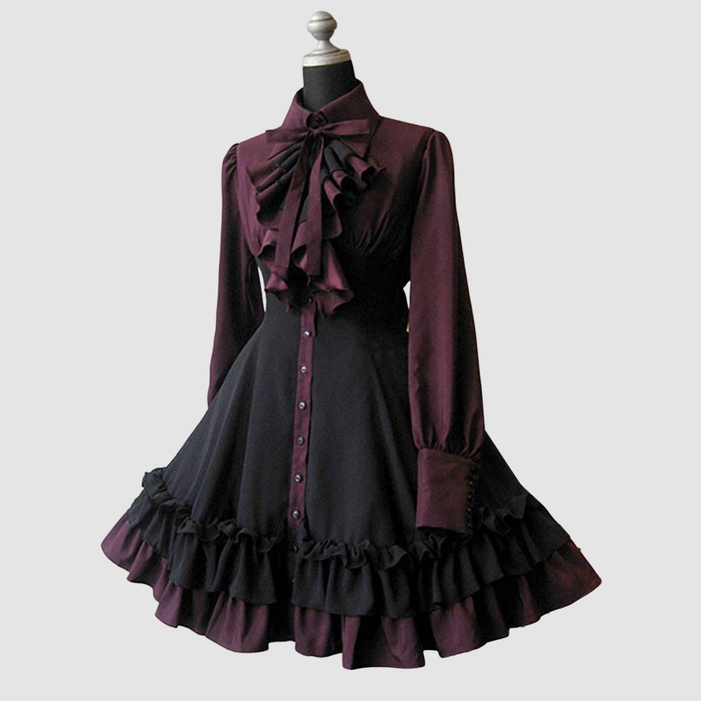 Chic Victorian Bow Collar Lolita Dress