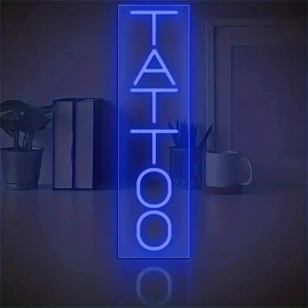 Neon Vibe: LED Tattoo Art Wall Light Decor