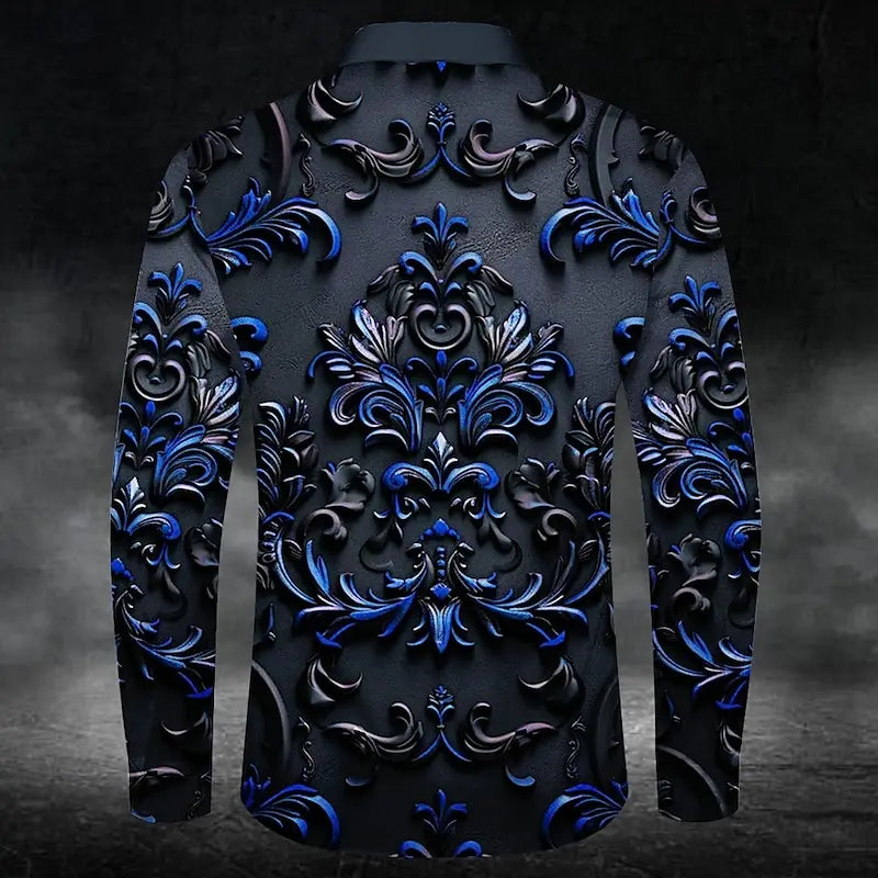 Loose comfortable 3D printed shirt 2024 classic