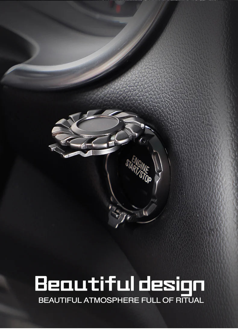 Metal Ignition Button Cover - One Click Start