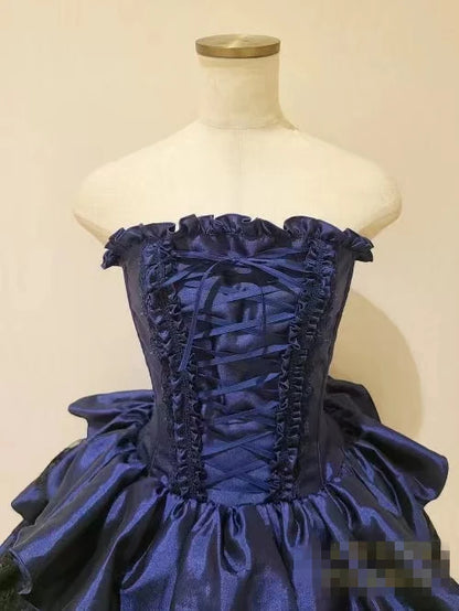 Lace Elegance: Japanese Gothic Lolita Dress
