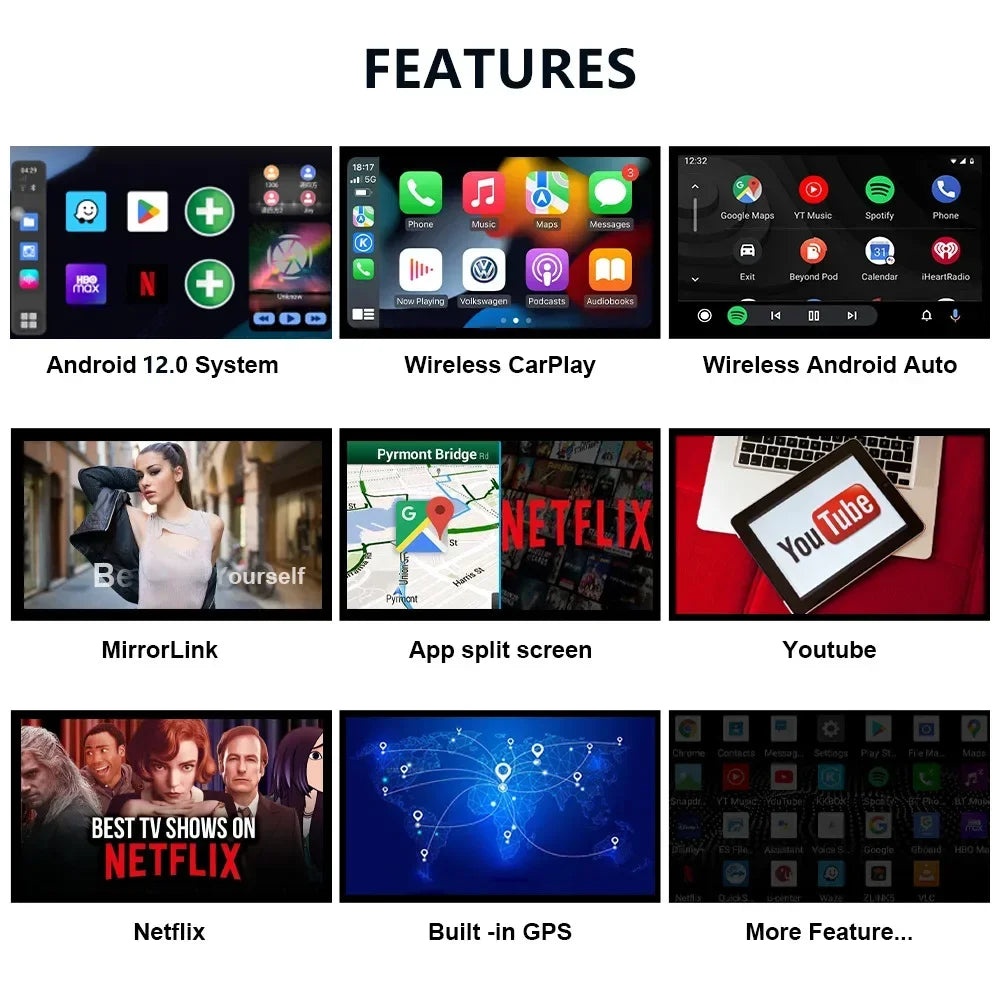 Smart Ai Box: Android 13 Wireless CarPlay Adapter