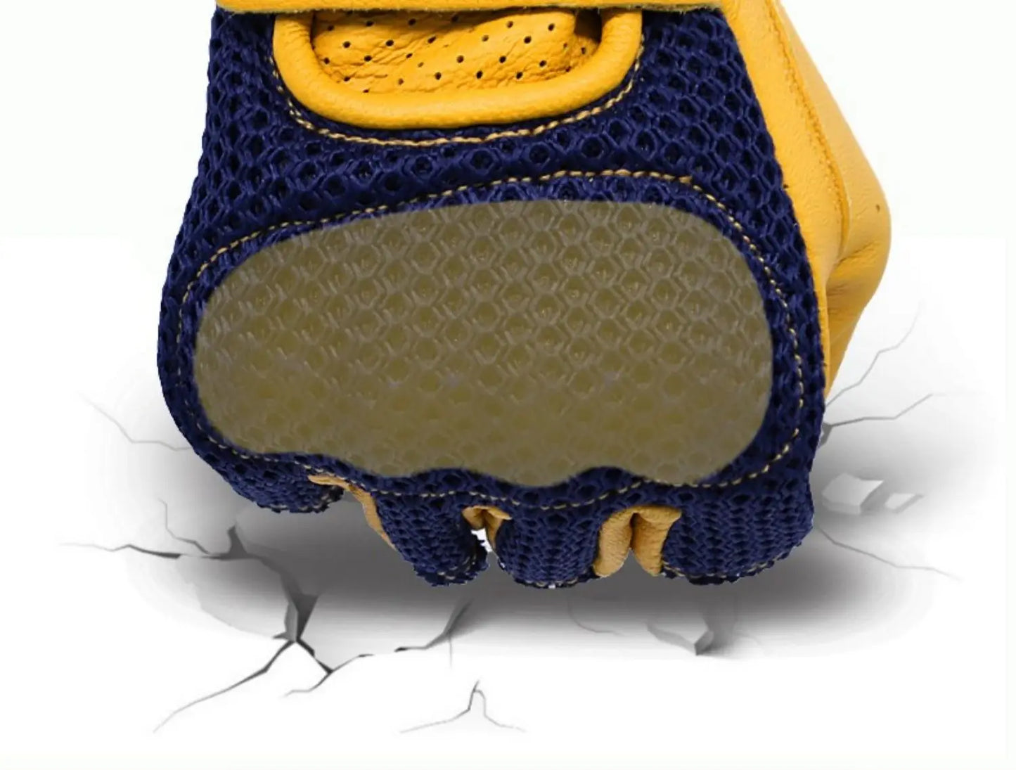 Retro Breeze Half-Finger Motorcycle Gloves