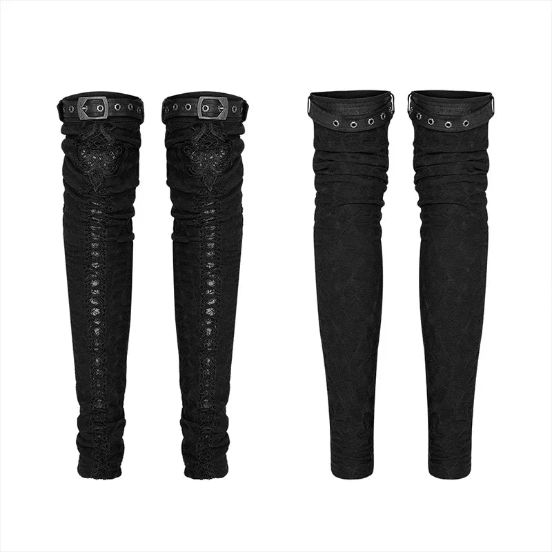 PUNK RAVE Embroidered Leg Warmers