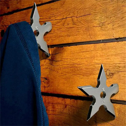 Ninja Star Coat Hook - Stylish Wall Organizer
