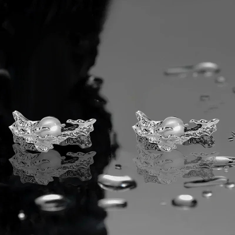 Celestial Trio: Sun, Moon & Stars Textured Ring