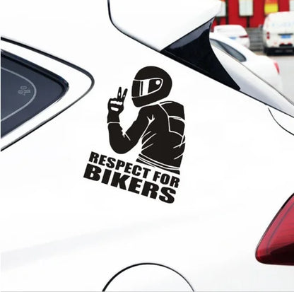 Respect Biker Sticker For Motorcycle Vinyl 3D