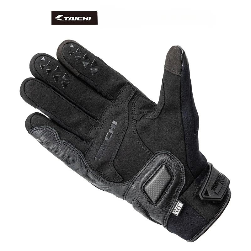 RSTAICHI Men's Retro Touchscreen Motorcycle Gloves