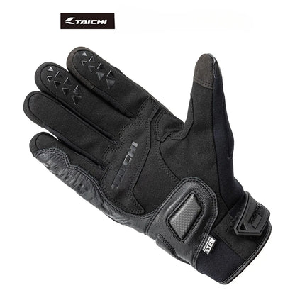 RSTAICHI Men's Retro Touchscreen Motorcycle Gloves