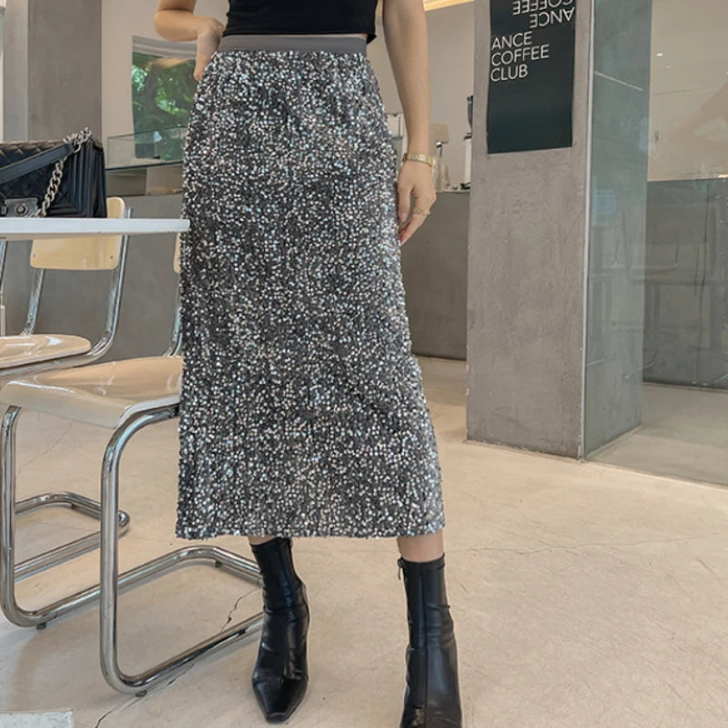 Product Name: Sequin-Style A-Line Skirts for All Seasons