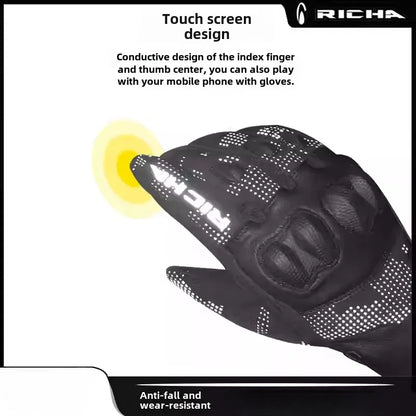 DURACOLD Reflective Sheepskin Riding Gloves
