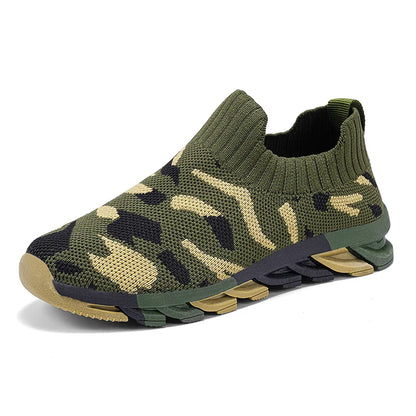 Camouflage Green Sneakers for Boys