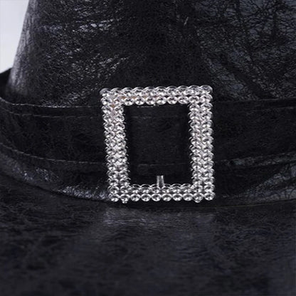 Enchanted Black Wizard Hat for Masquerade & Cosplay