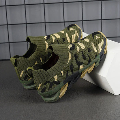 Camouflage Green Sneakers for Boys