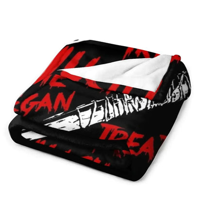 Negan's Lucille Throw: Cozy, Personalized Fandom Gift