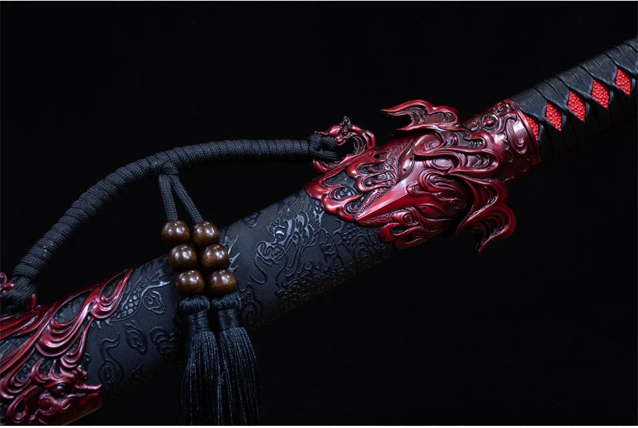 Kongfu Red Flame Training Sword - High Manganese Steel