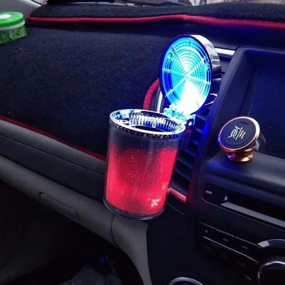 LED Glowsmith: Smokeless Car Ashtray Delight