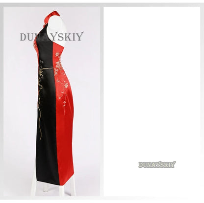 Ada Wong Evil Cheongsam Cosplay Costume Set