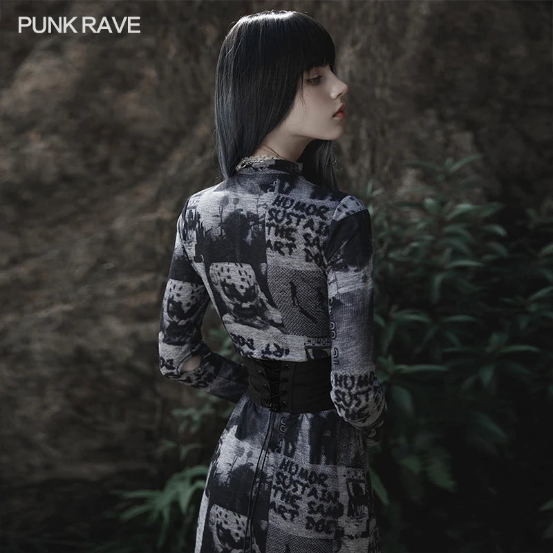 Punk Rave Futuristic Slim Girdle Belt