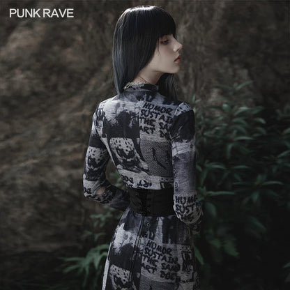 Punk Rave Futuristic Slim Girdle Belt