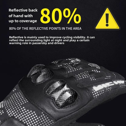 DURACOLD Reflective Sheepskin Riding Gloves