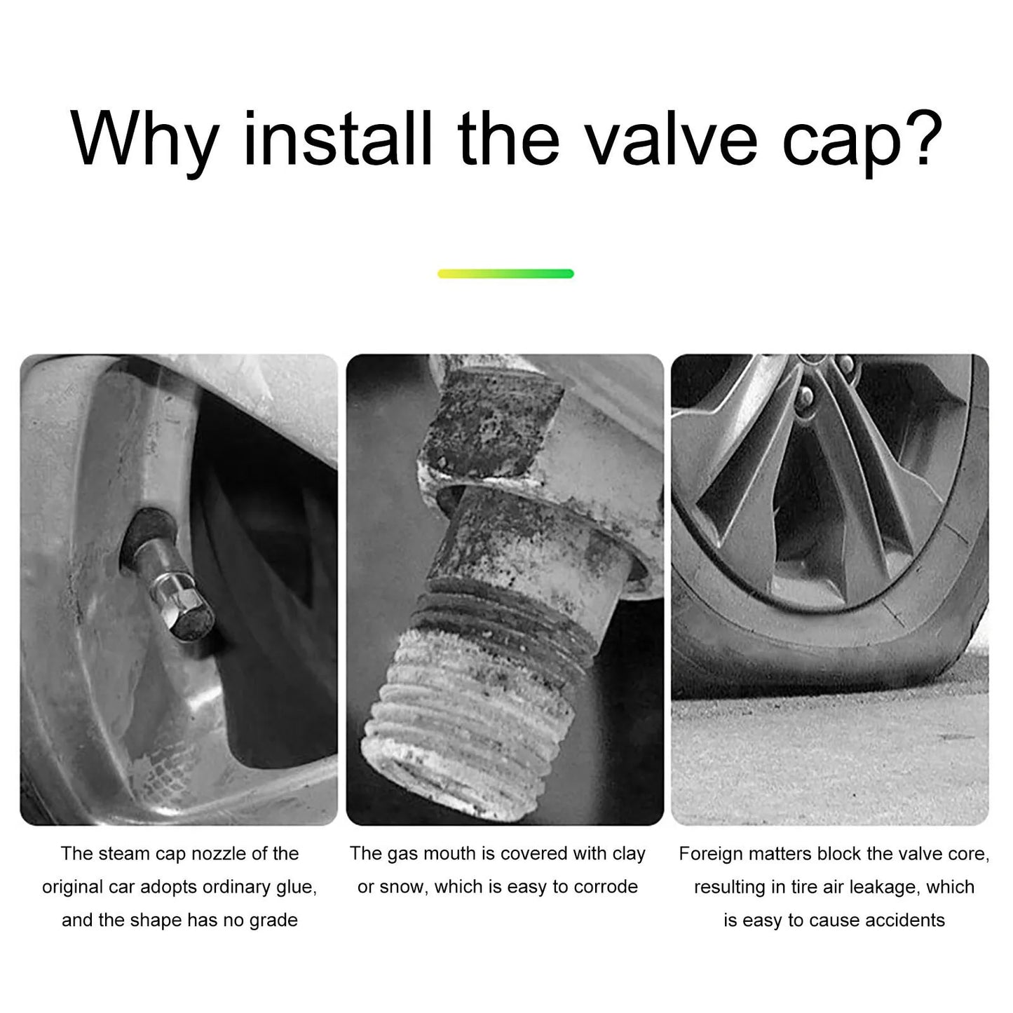 GlowBoost Night Valve Caps for Motorcycles