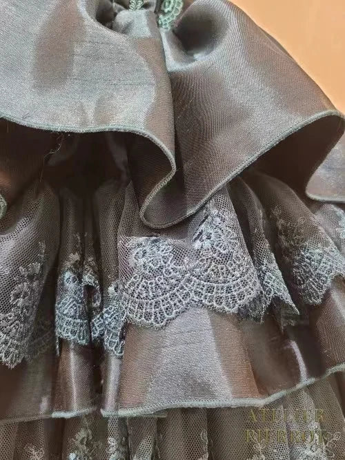 Lace Elegance: Japanese Gothic Lolita Dress