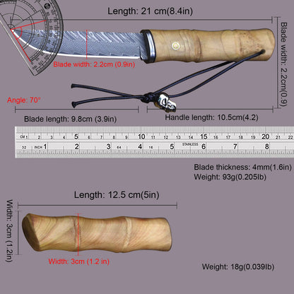 Bamboo Fest Damascus Jungle Knife Collection