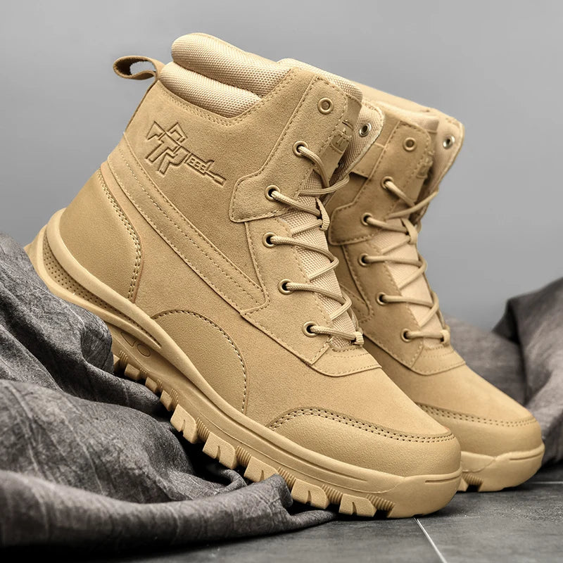 Waterproof Leather Hiking Work Boots