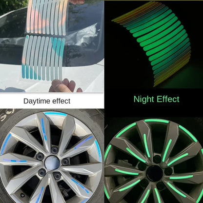 Luminous for Night Driving Car Wheel Sticker