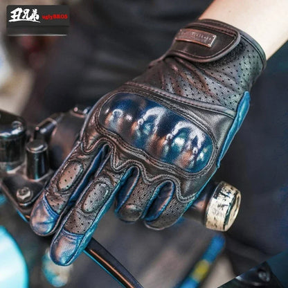 Retro Racer Touchscreen Gloves - Spring & Summer