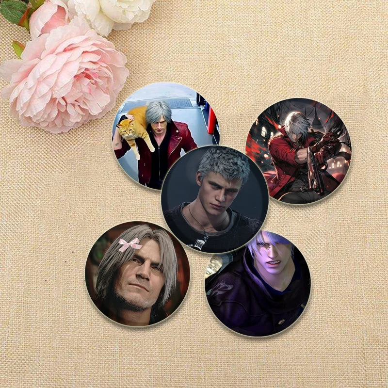 Dante Cosplay Pin: Devil May Cry Badge