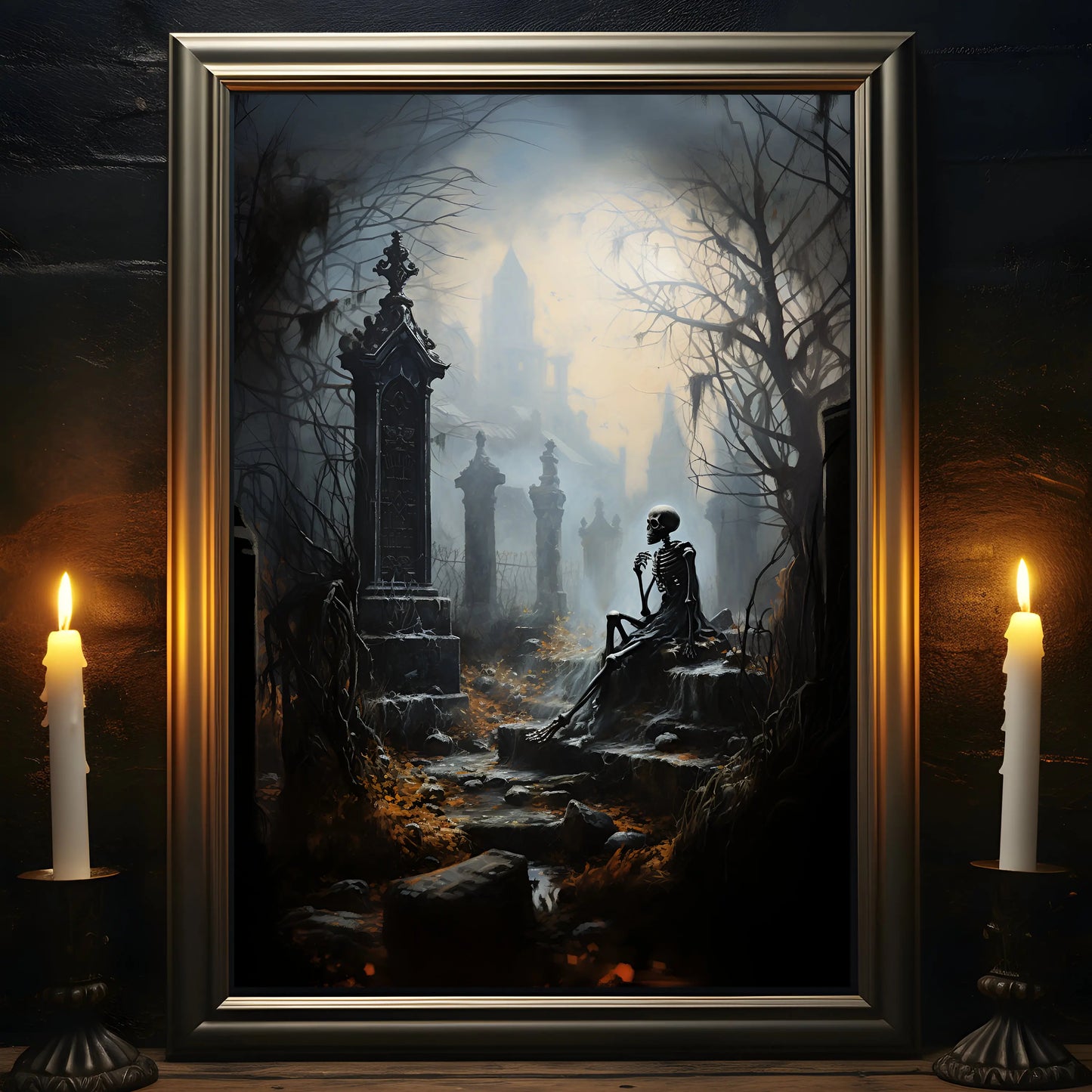 Victorian Spook: Dark Canvas Art for Eerie Homes
