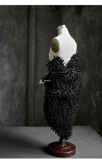 Hedgehog Elegance: 3D Handmade Designer Fabric Bag