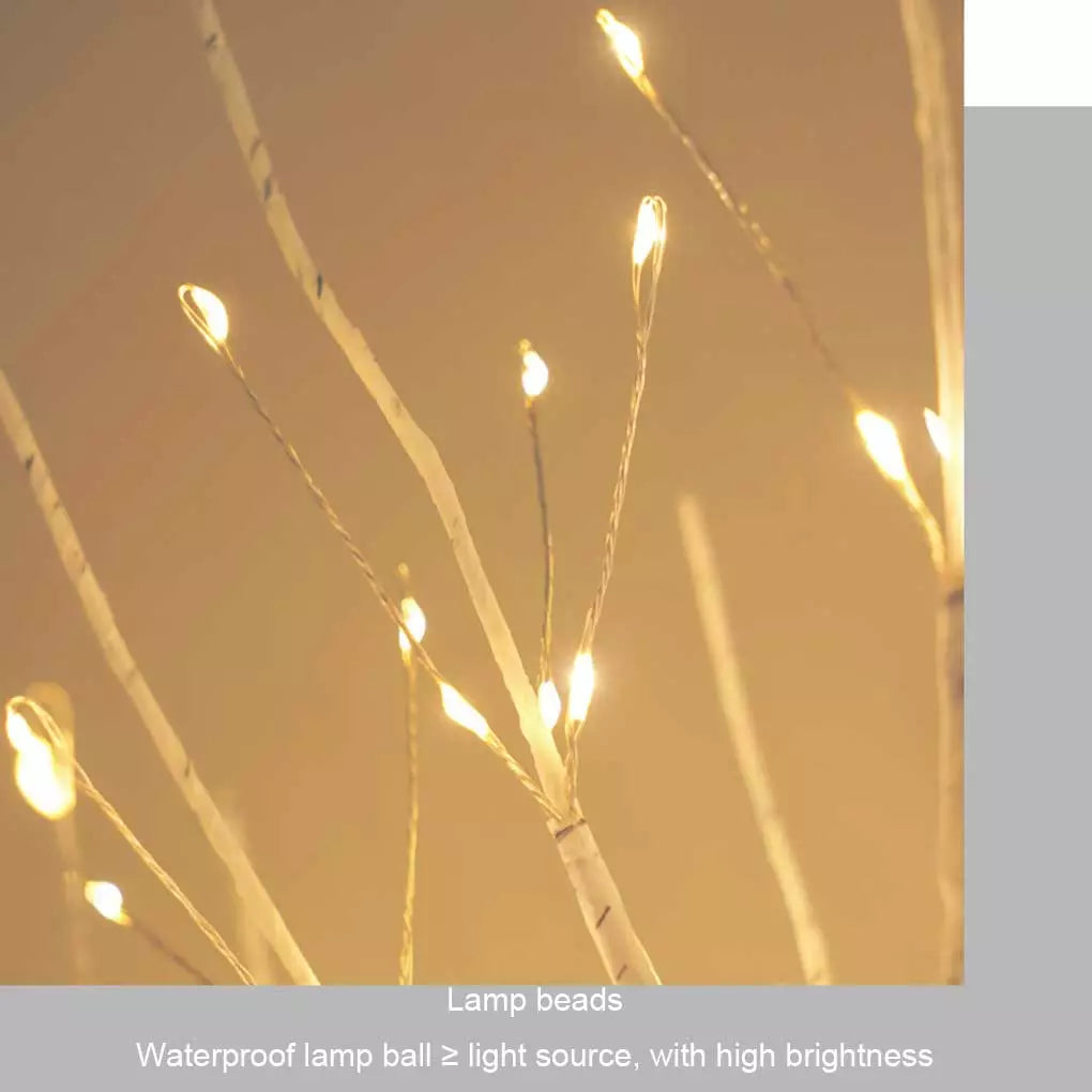 Leds Birch Tree Light Glowing