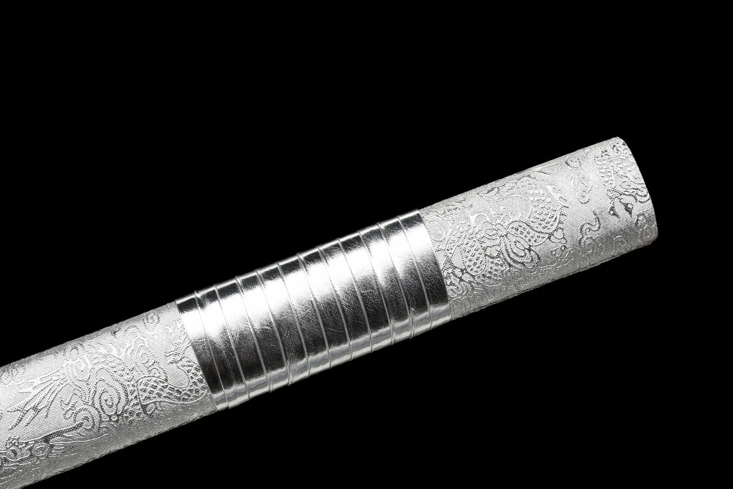 silver Wolf Sword Hand forged real steel lightning Sharp