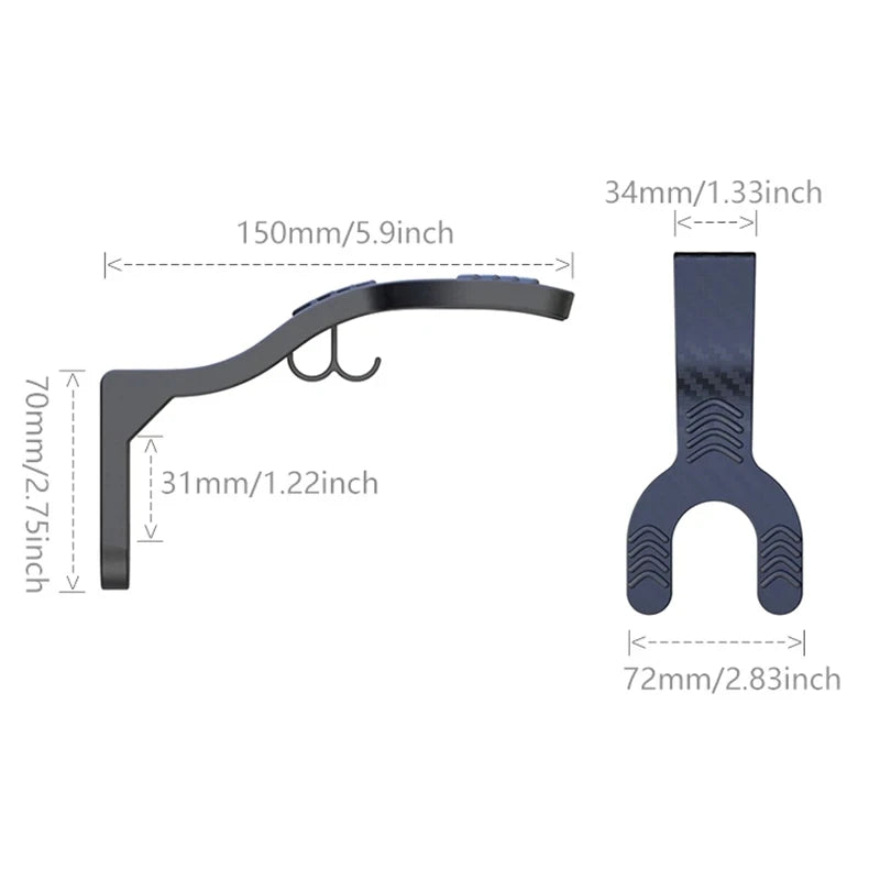 CFMOTO Motorcycle Helmet Storage Hooks - Wall Mount