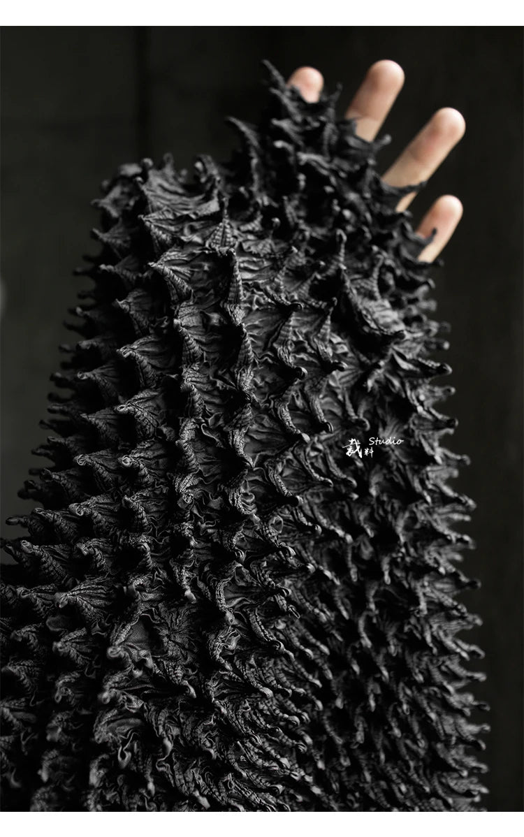 Hedgehog Elegance: 3D Handmade Designer Fabric Bag