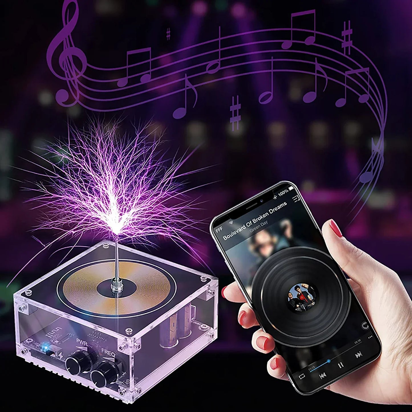Tesla Coil Arc Plasma Desktop Toy Touchable