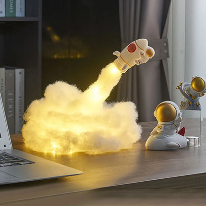 Rocket Lamp LED Colorful Clouds