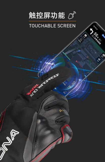 Winter Windproof Touchscreen Motorcycle Gloves