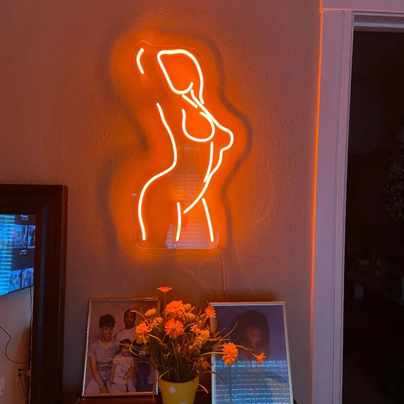 Woman Body Neon Sign
