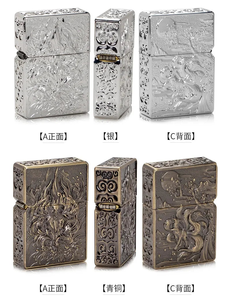 ZORRO Lux Fox Armor Kerosene Lighter Sculpture