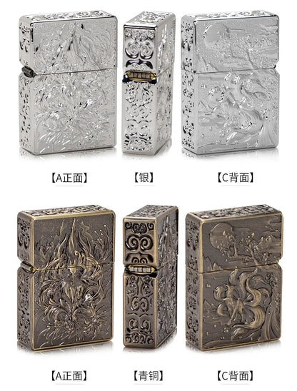 ZORRO Lux Fox Armor Kerosene Lighter Sculpture