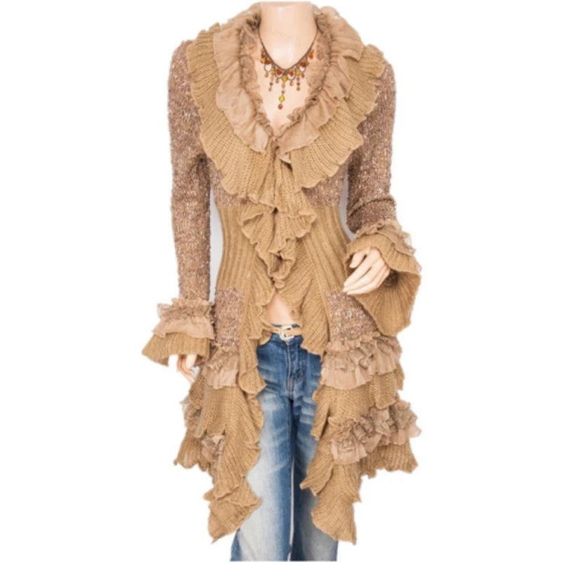 Victorian Lace-Up Steampunk Coat for Women