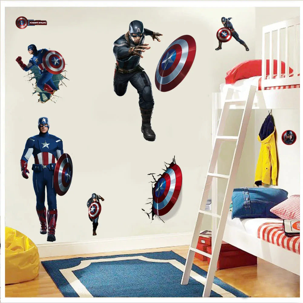 Heroic Wall Stickers - Marvel Vinyl Decor for Kids