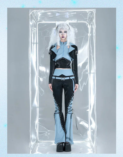 Mystic Charm: Y2K Noir Blazer for Enchanted Nights