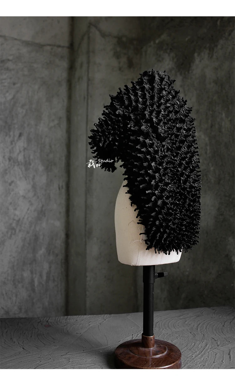 Hedgehog Elegance: 3D Handmade Designer Fabric Bag