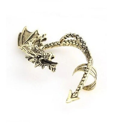 Complex Gothic Punk Dragon Earrings for Women